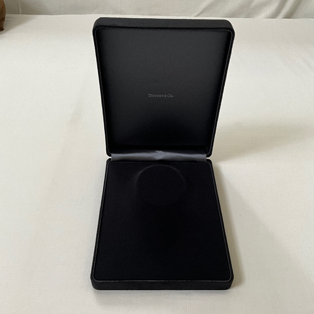 TIFFANY & CO. Extra Large Necklace Suede Presentation Case Black